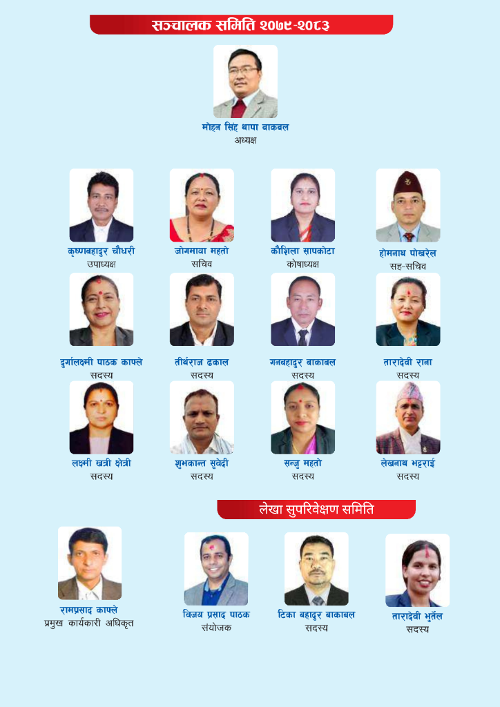NPC Board of Directors 2079-2083
